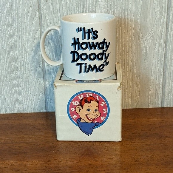 VTG Howdy Doody Time White Mug NWT Applause Made In Korea 1988 - Picture 1 of 9